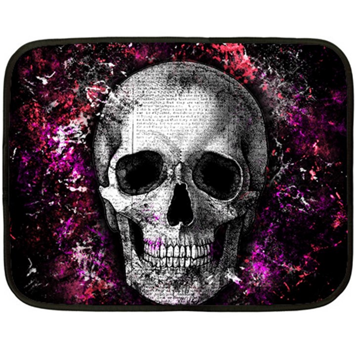 Skull Double Sided Fleece Blanket (Mini) 