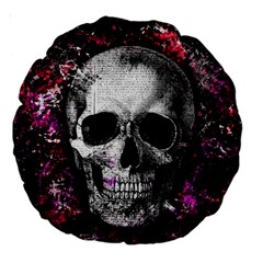 Skull Large 18  Premium Round Cushions