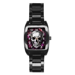 Skull Stainless Steel Barrel Watch