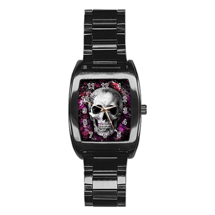 Skull Stainless Steel Barrel Watch