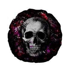 Skull Standard 15  Premium Flano Round Cushions