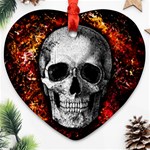 Skull Ornament (Heart) Front