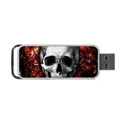 Skull Portable Usb Flash (two Sides) by Valentinaart