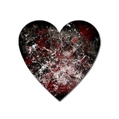 Grunge pattern Heart Magnet