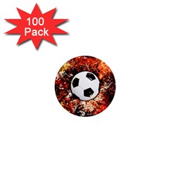 Football  1  Mini Magnets (100 Pack)  by Valentinaart