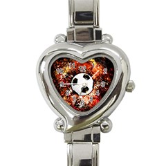 Football  Heart Italian Charm Watch by Valentinaart