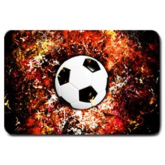 Football  Large Doormat  by Valentinaart