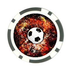 Football  Poker Chip Card Guard by Valentinaart