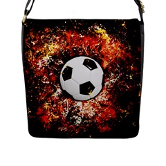 Football  Flap Messenger Bag (l)  by Valentinaart