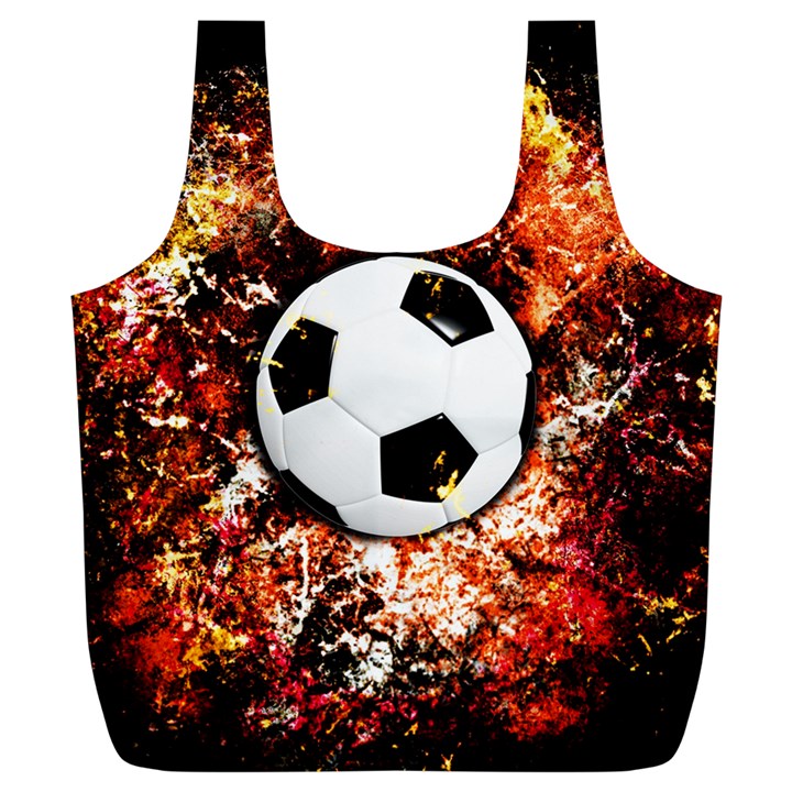 Football  Full Print Recycle Bags (L) 