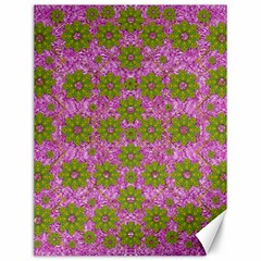 Paradise Flowers In Bohemic Floral Style Canvas 12  x 16  