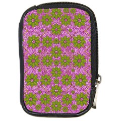 Paradise Flowers In Bohemic Floral Style Compact Camera Cases by pepitasart