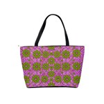 Paradise Flowers In Bohemic Floral Style Shoulder Handbags Back