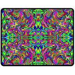 Colorful-15 Fleece Blanket (medium)  by ArtworkByPatrick