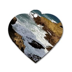 Jobo Beach Isabela Puerto Rico  Dog Tag Heart (two Sides) by StarvingArtisan