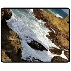 Jobo Beach Isabela Puerto Rico  Double Sided Fleece Blanket (medium)  by StarvingArtisan