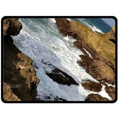 Jobo Beach Isabela Puerto Rico  Double Sided Fleece Blanket (large)  by StarvingArtisan