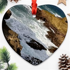 Jobo Beach Isabela Puerto Rico  Heart Ornament (two Sides) by StarvingArtisan