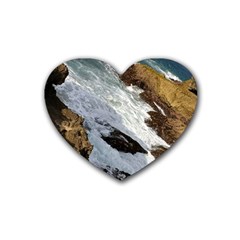 Jobo Beach Isabela Puerto Rico  Rubber Coaster (heart)  by StarvingArtisan