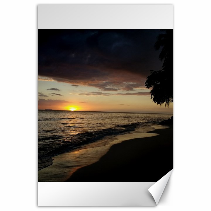 Rincon Puerto Rico Sunset Canvas 24  x 36 