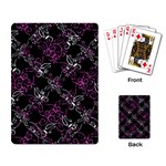 Dark Intersecting Lace Pattern Playing Card Back