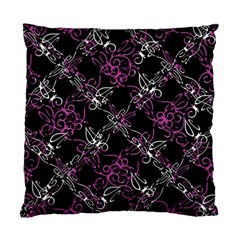 Dark Intersecting Lace Pattern Standard Cushion Case (one Side) by dflcprints