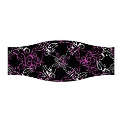 Dark Intersecting Lace Pattern Stretchable Headband by dflcprints