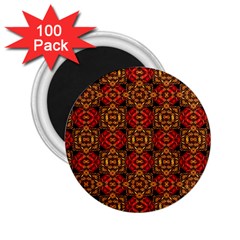 Colorful Ornate Pattern Design 2 25  Magnets (100 Pack)  by dflcprints