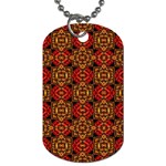 Colorful Ornate Pattern Design Dog Tag (One Side) Front