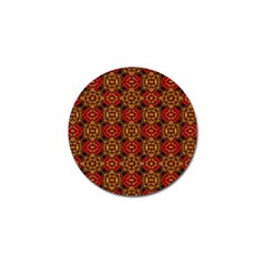 Colorful Ornate Pattern Design Golf Ball Marker by dflcprints