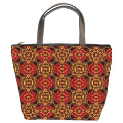 Colorful Ornate Pattern Design Bucket Bags by dflcprints