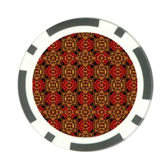 Colorful Ornate Pattern Design Poker Chip Card Guard (10 Pack) by dflcprints