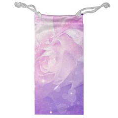 Beautiful Rose, Soft Violet Colors Jewelry Bag by FantasyWorld7