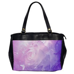 Beautiful Rose, Soft Violet Colors Office Handbags by FantasyWorld7