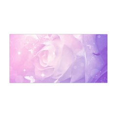 Beautiful Rose, Soft Violet Colors Yoga Headband by FantasyWorld7