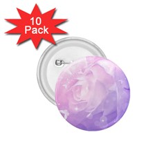 Beautiful Rose, Soft Violet Colors 1 75  Buttons (10 Pack) by FantasyWorld7