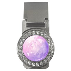 Beautiful Rose, Soft Violet Colors Money Clips (cz)  by FantasyWorld7