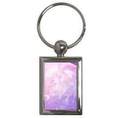 Beautiful Rose, Soft Violet Colors Key Chains (rectangle)  by FantasyWorld7