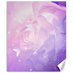 Beautiful Rose, Soft Violet Colors Canvas 8  X 10  by FantasyWorld7