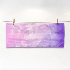 Beautiful Rose, Soft Violet Colors Hand Towel by FantasyWorld7