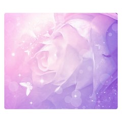 Beautiful Rose, Soft Violet Colors Double Sided Flano Blanket (small)  by FantasyWorld7