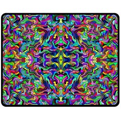 Colorful-17 Double Sided Fleece Blanket (medium)  by ArtworkByPatrick