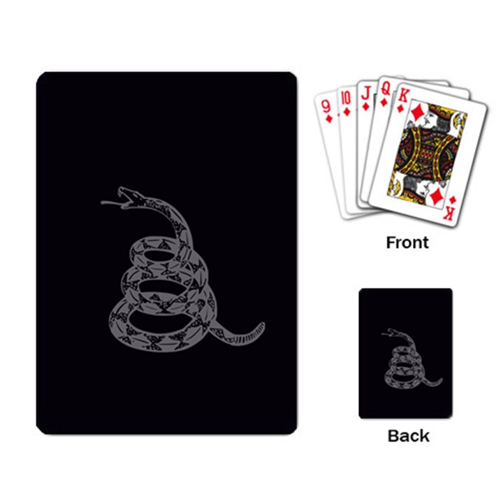 Gadsden Flag Don t tread on me Playing Card