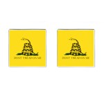 Gadsden Flag Don t tread on me Cufflinks (Square) Front(Pair)