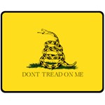 Gadsden Flag Don t tread on me Fleece Blanket (Medium)  60 x50  Blanket Front