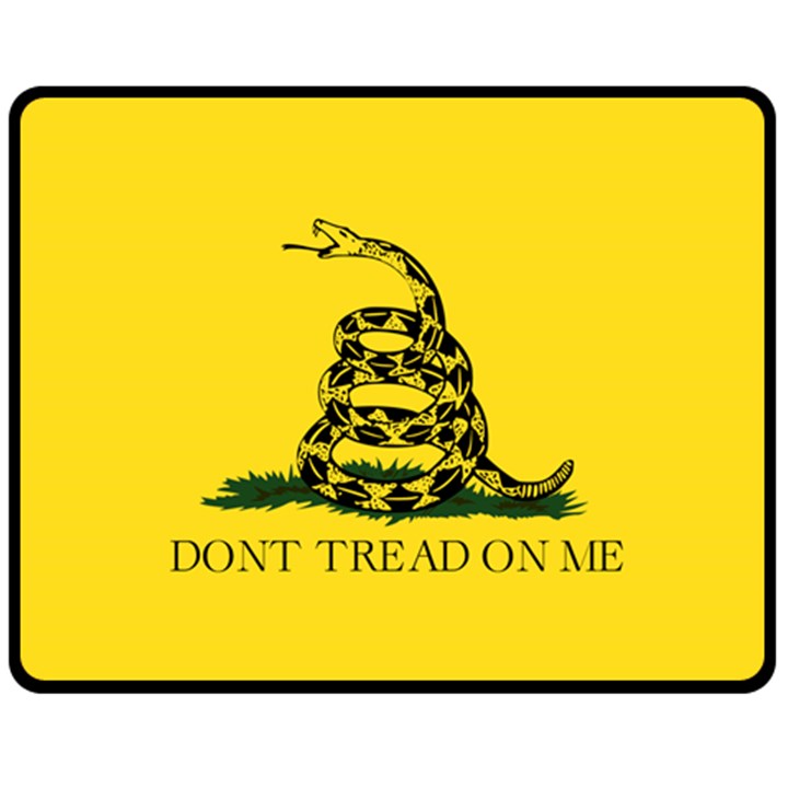 Gadsden Flag Don t tread on me Fleece Blanket (Medium) 