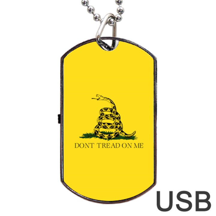 Gadsden Flag Don t tread on me Dog Tag USB Flash (Two Sides)