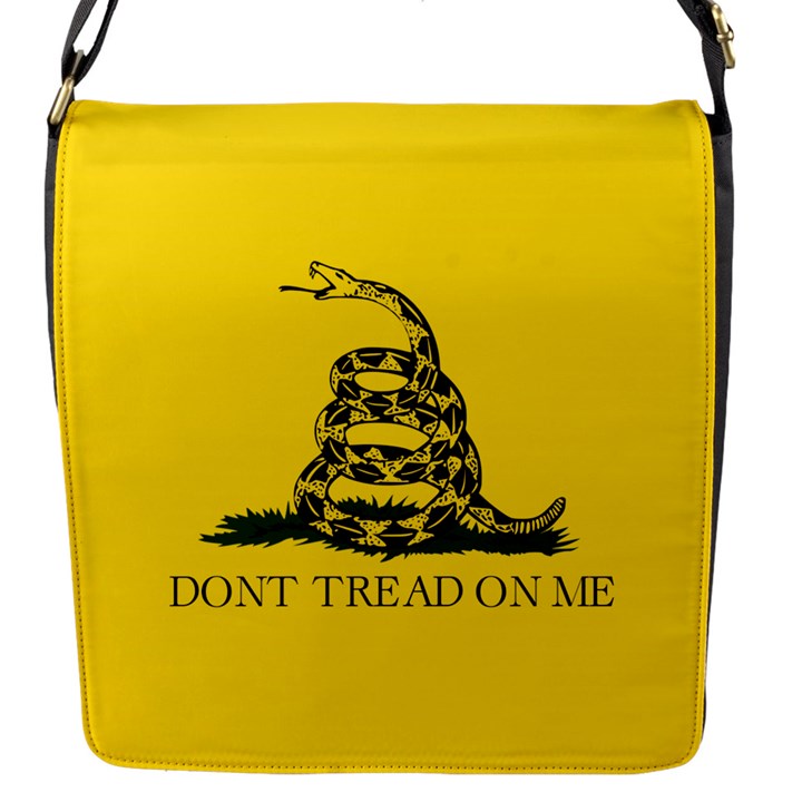 Gadsden Flag Don t tread on me Flap Messenger Bag (S)