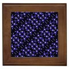 Dark Galaxy Stripes Pattern Framed Tiles by dflcprints