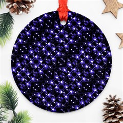 Dark Galaxy Stripes Pattern Ornament (round) by dflcprints